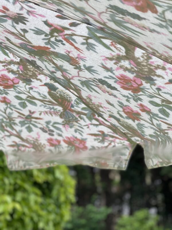 Sombrilla Parasol de jardin India pajaros - Imagen 3