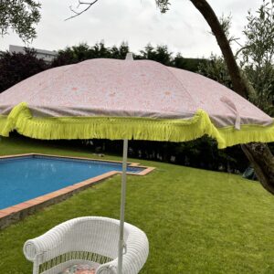 Sombrilla Parasol de Playa y jardin  floreada