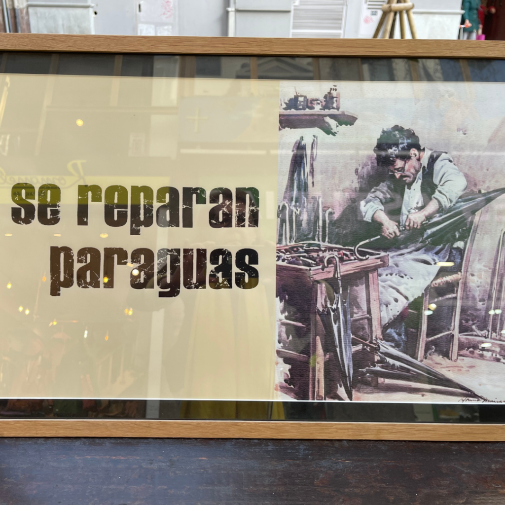 reparación de paraguas