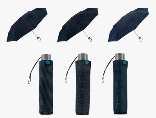 Paraguas Plegable Unisex Compacto con Empuñadura Recta para Mochila