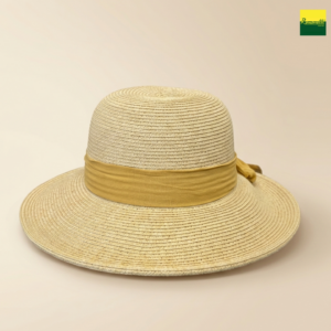 Sombrero con Protección UPF50 y Banda Mostaza