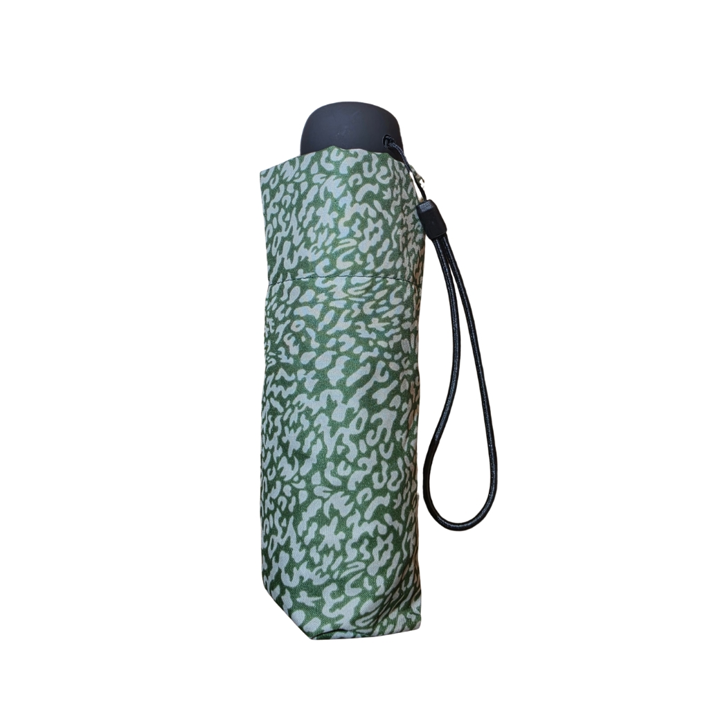 Paraguas Plegable Mini con Estampado Animal Print y Funda - Imagen 2