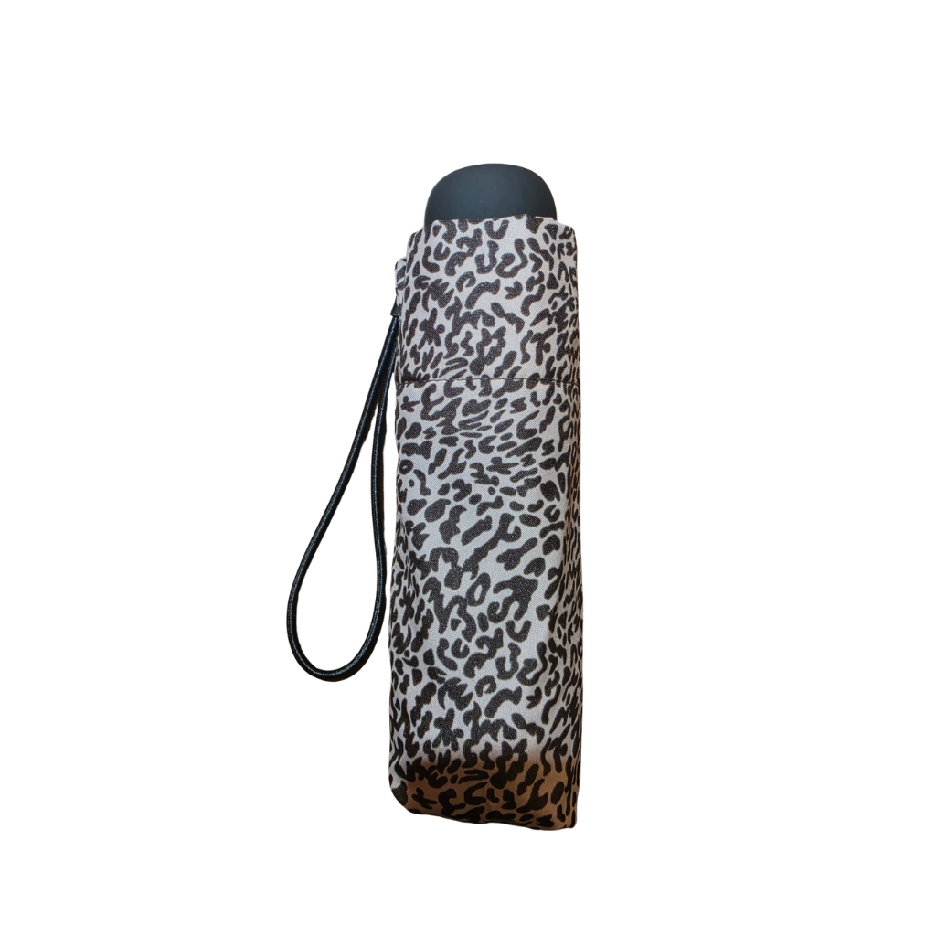 Paraguas Plegable Mini con Estampado Animal Print y Funda - Imagen 3