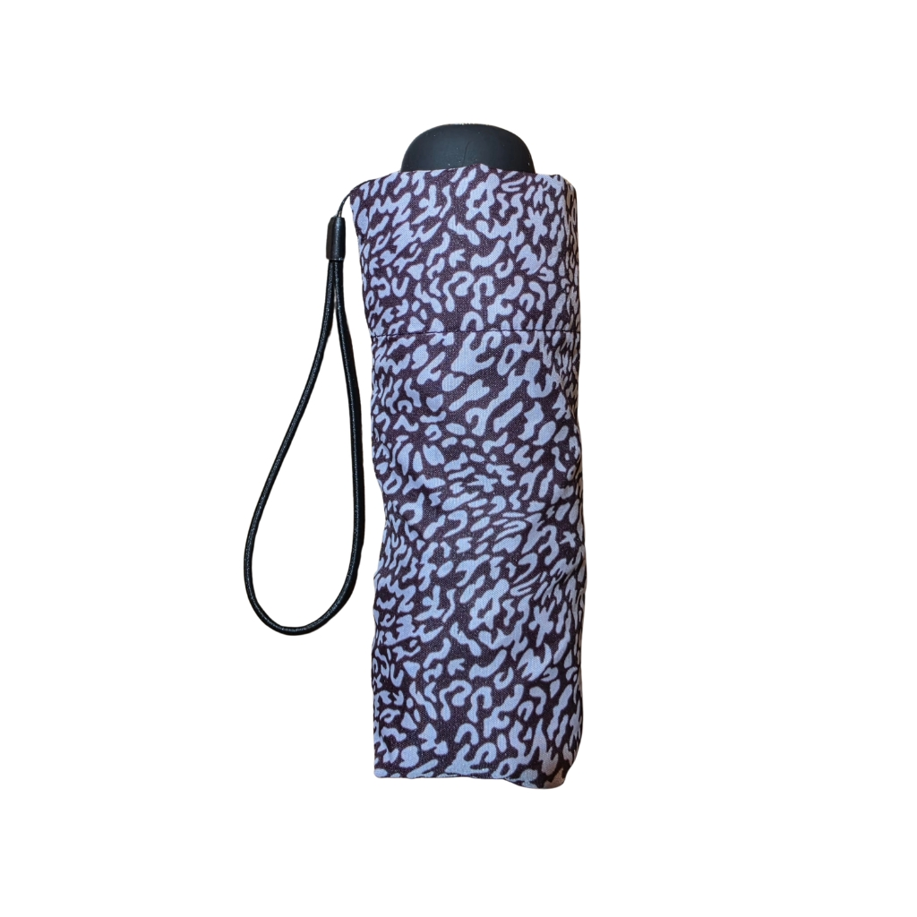 Paraguas Plegable Mini con Estampado Animal Print y Funda - Imagen 4