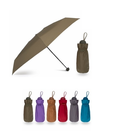 Paraguas Plegable Mini Ligero, 6 Colores con Funda Elástica