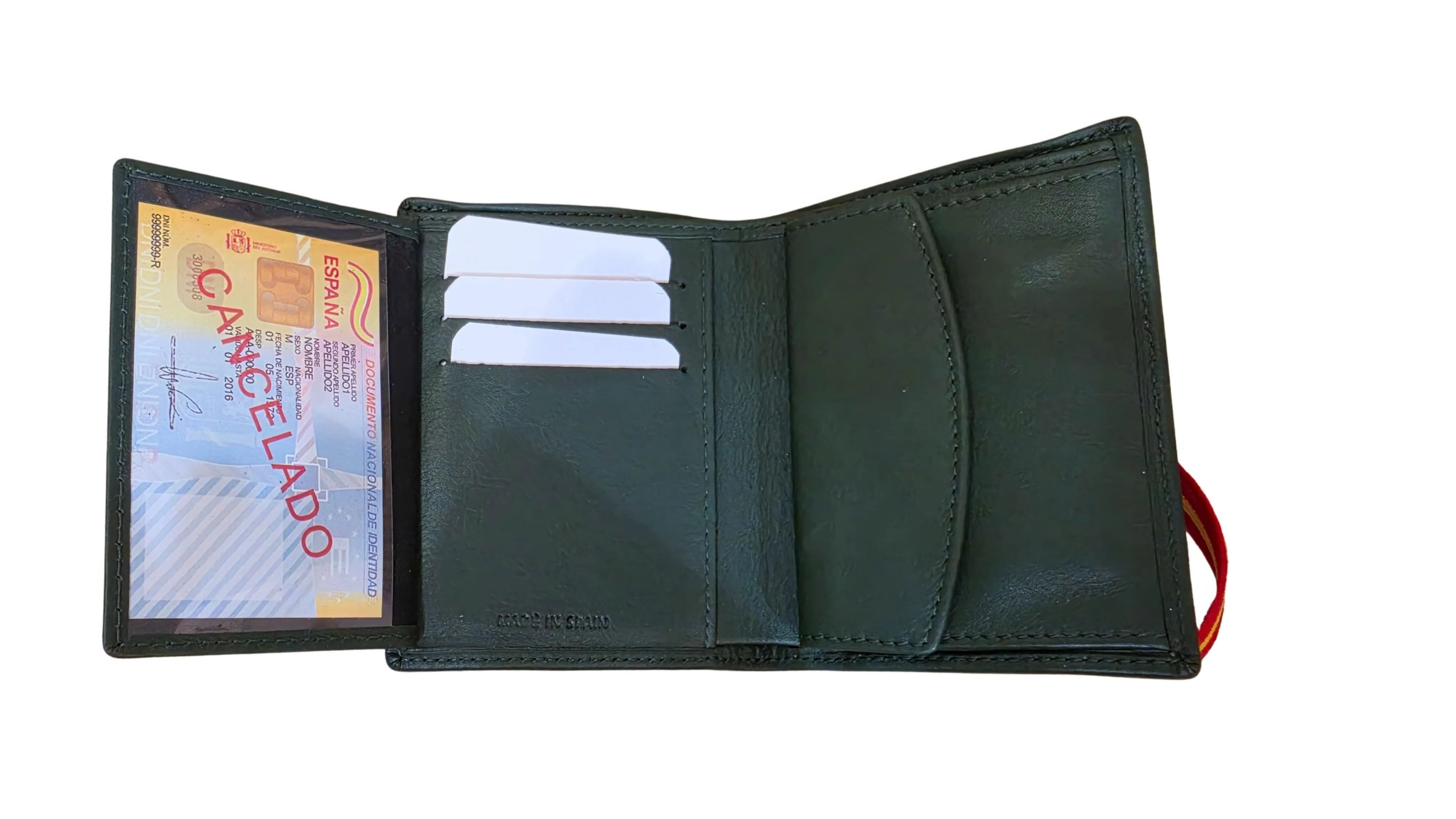 Cartera de Piel con Elástico Bandera de España - Imagen 3