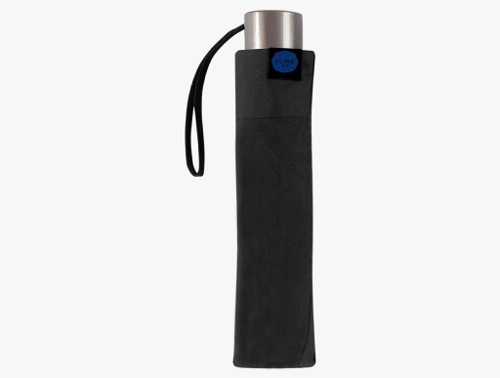 Paraguas Plegable Clima Negro, Compacto y Unisex, Ideal Mochila