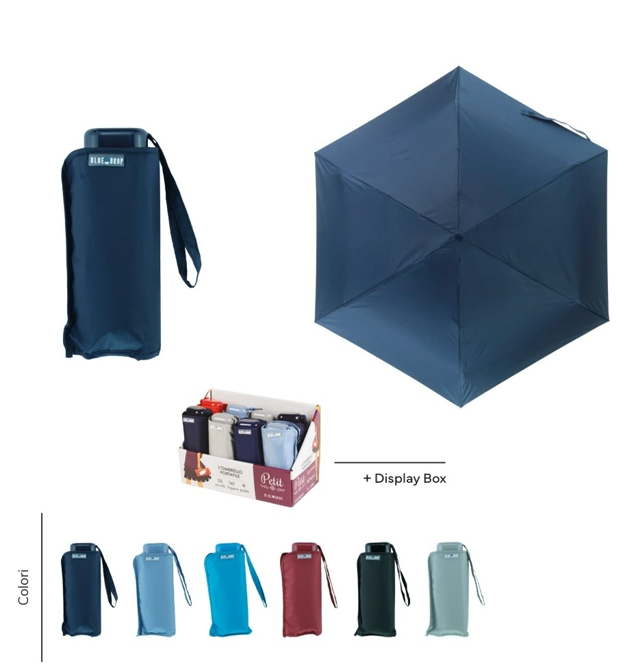 Paraguas Mini de Bolsillo Ultra Compacto "Petit" Blue Drop