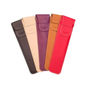Funda de Abanico con Solapa Romanelli en Piel 26x6 cm