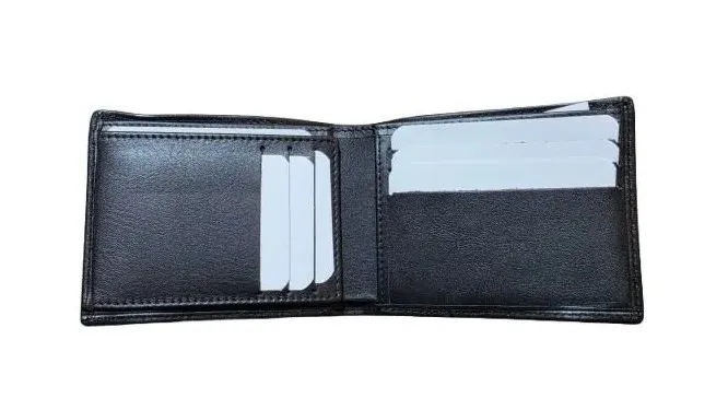 Cartera Vertical de Piel para Tarjetas con Elástico Bandera de España sin monedero - Imagen 3