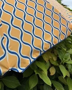 Sombrilla de Playa vintage 180 cm-ribete protección UPF 50+