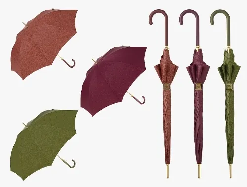 Paraguas Largo para mujer texturizado, automático y elegante 3 Colores