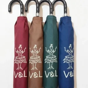 Paraguas Plegable Victorio y Lucchino con Puño Curvo y Funda