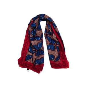 Fular Estampado de Mariposas Colección Exclusiva Bufanda de Mujer Multicolor