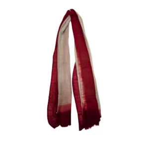 Fular Degradado en Tonos Rojo y Beige   Bufanda de Mujer
