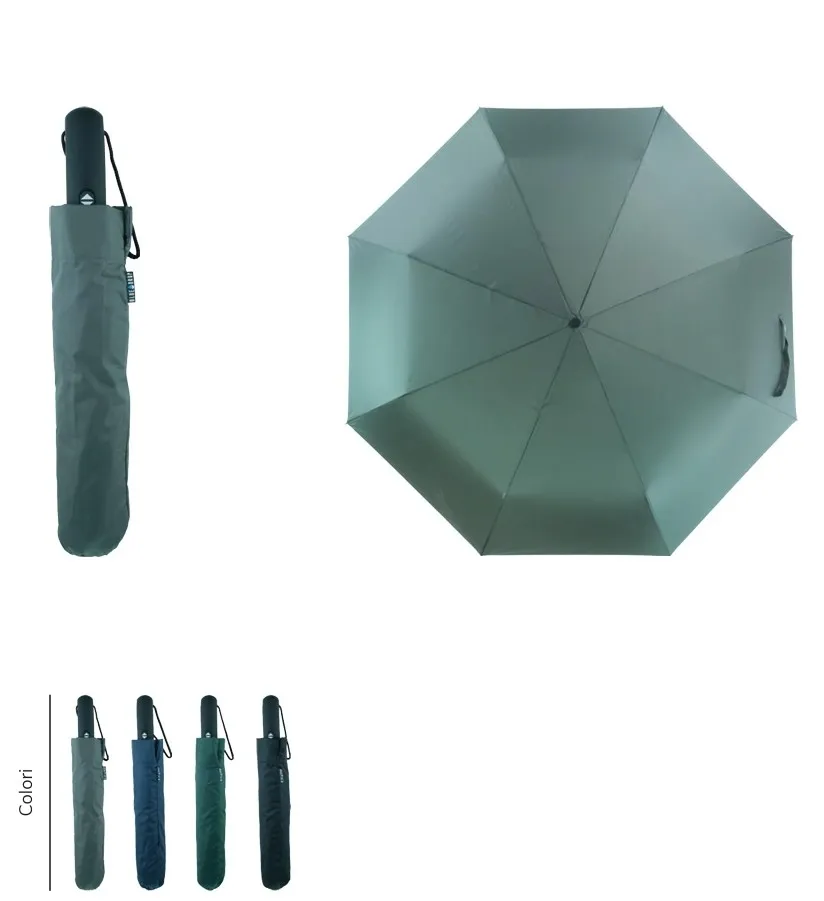 Paraguas Plegable Blue Drop, Automático y Mate, 4 Colores Urbanos