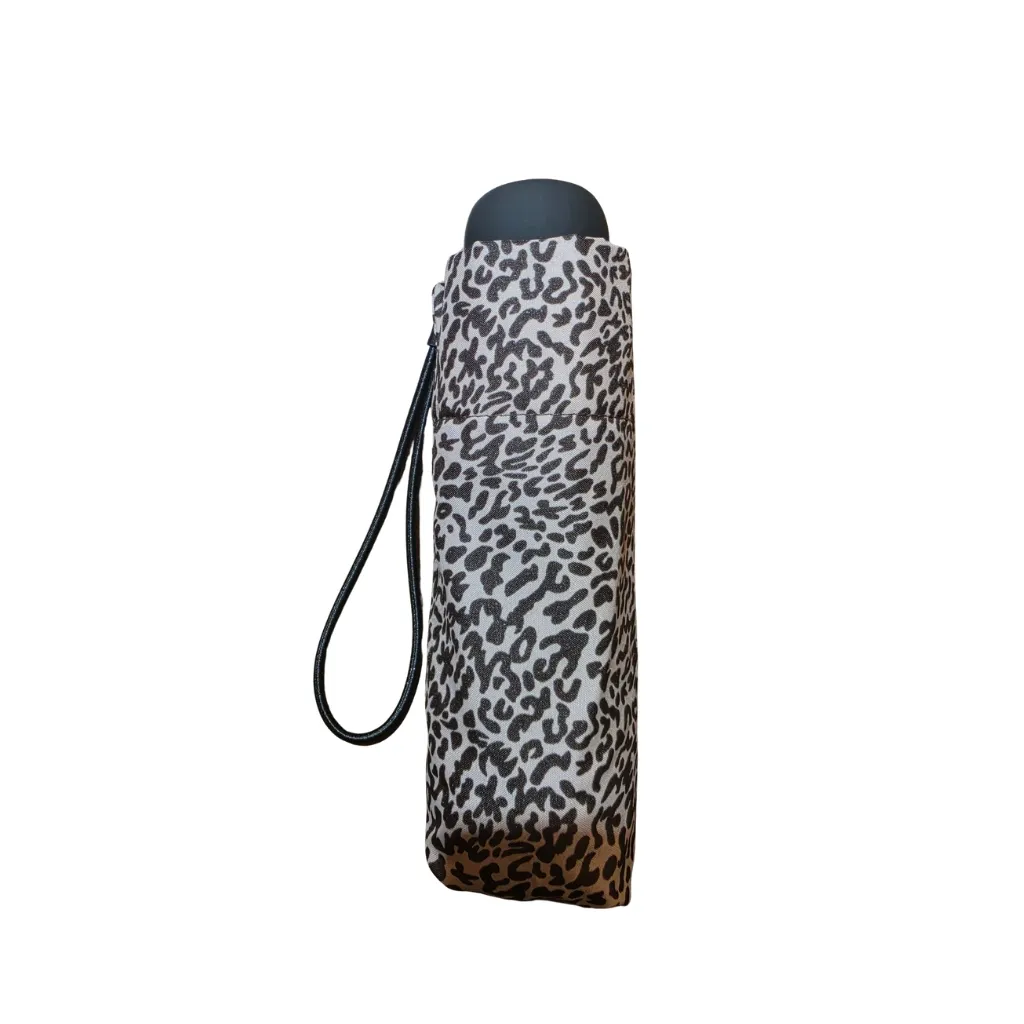 Paraguas Plegable Mini con Estampado Animal Print y Funda - Imagen 3